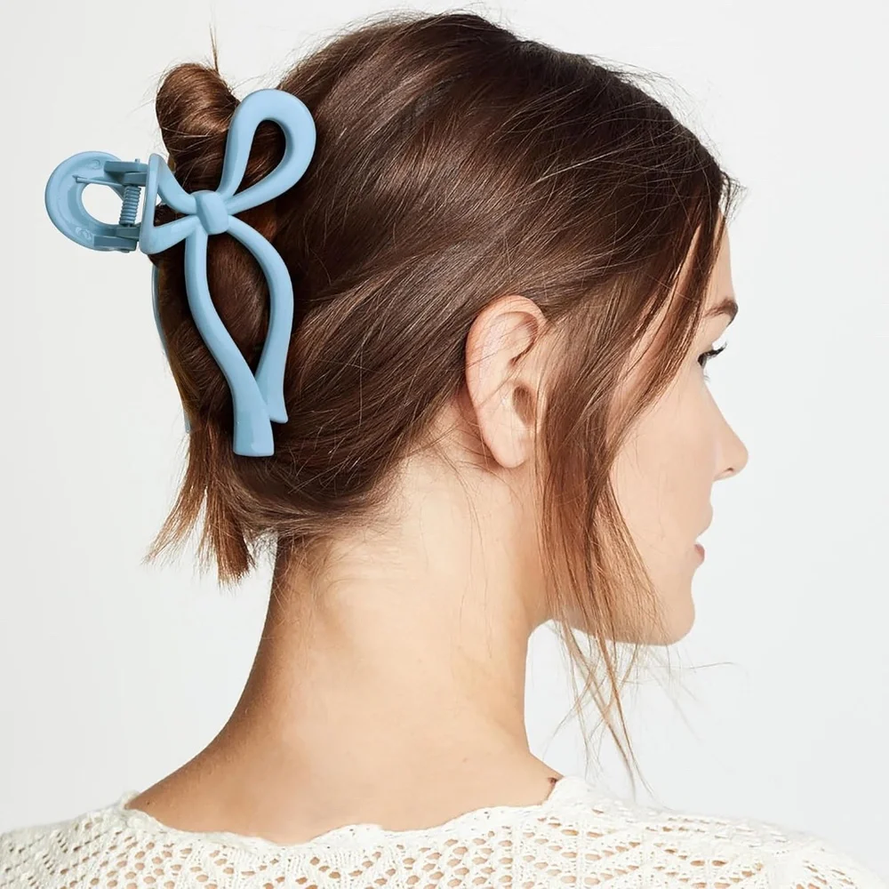 4 Colorful Bow Hair Clips